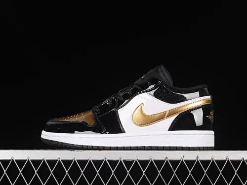 All categories Air Jordan Jordan series basketball shoes Air Jordan 1 Low Air Jordan 1 Low "Gold Toe" AJ1 Joe 1 black gold toe low-top cultural and leisure sports sneakers DR6970-071